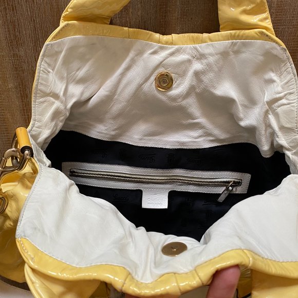 AUTHENTIC GUCCI HYSTERIA PATENT LEATHER HOBO BAG - Picture 3 of 16